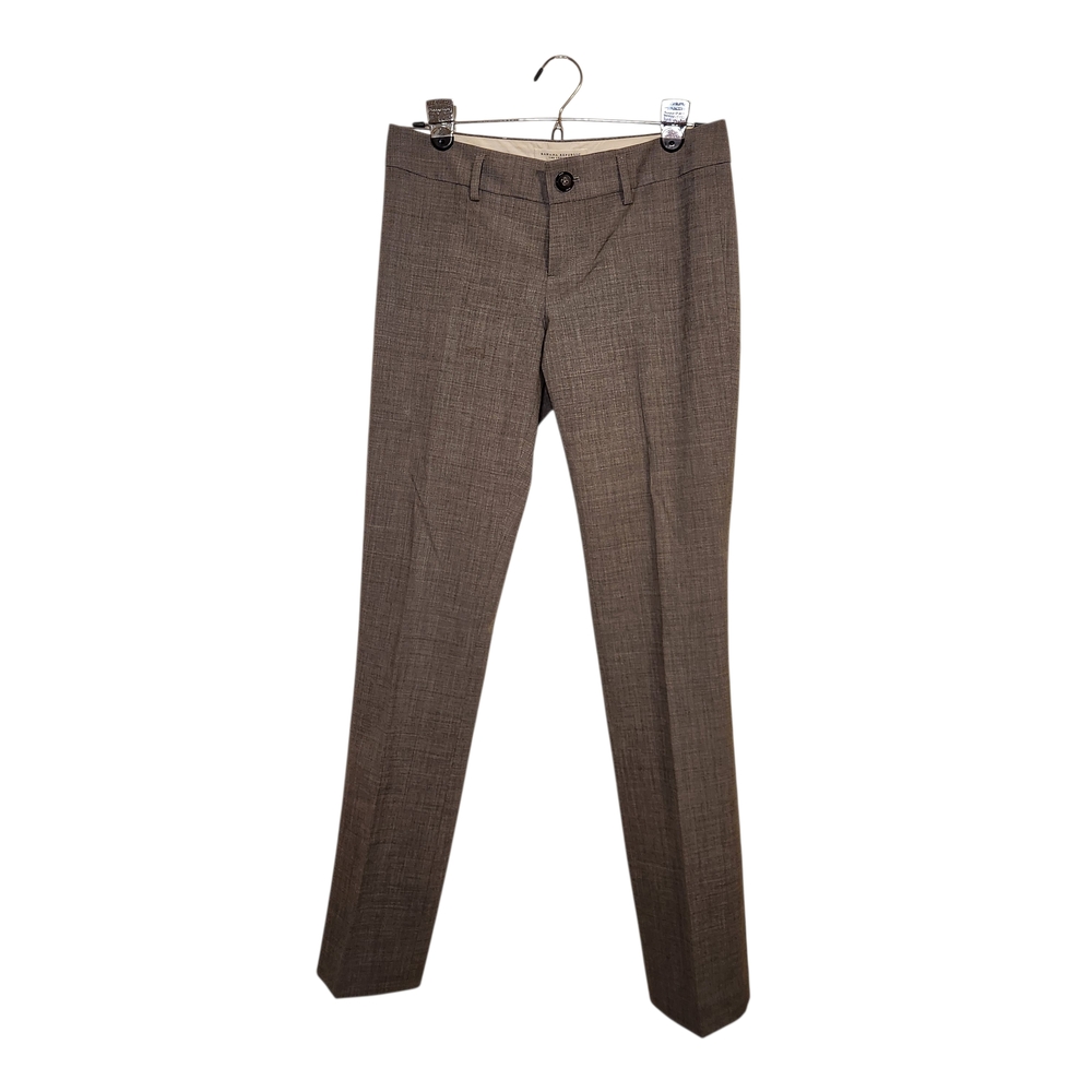 Banana Republic Women's Gray Wool Logan Fit Trousers